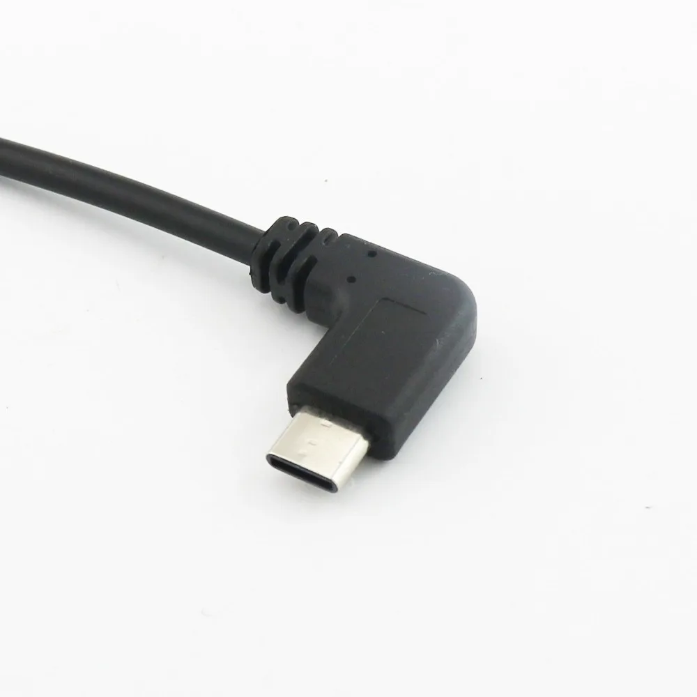 1x кабель удлинитель с разъемом типа C USB 3 1 мама на штекер Type папа под прямым углом