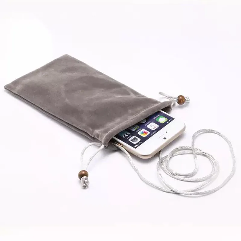 Premium Cotton Neck Strap Universal Phone Bag Case Cover for Samsung Galaxy Note 7 5 4/S7 6 Edge S4 S3 for iPhone X 7 6 6s Plus