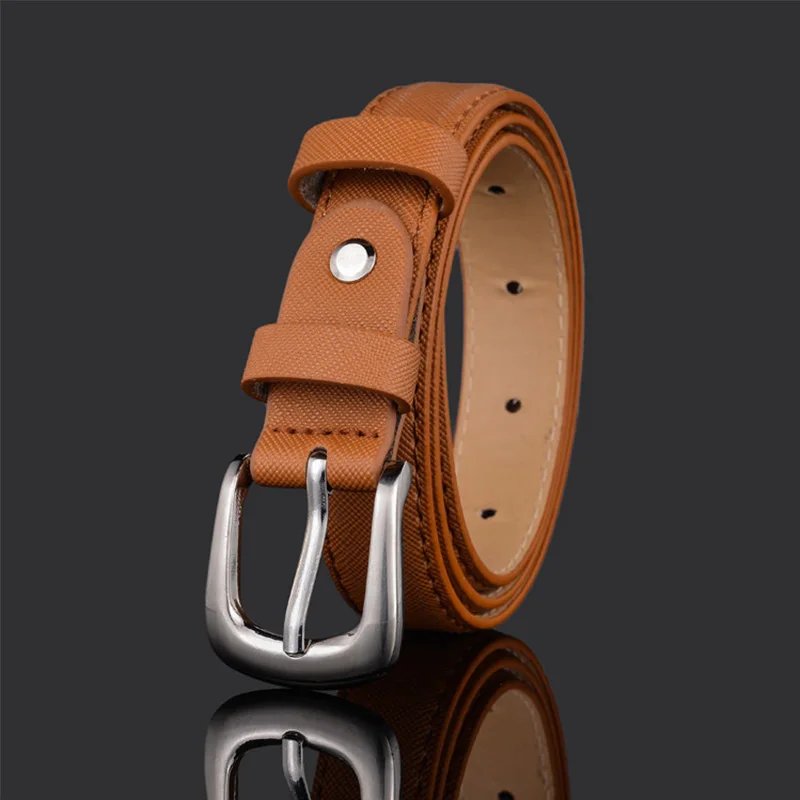 brown PU cross style Модные детские кожаные ремни для мальчиков и девочек; Детские дизайнерские брюки с поясом на талии; джинсовые брюки; белые Ceinture Z30 - Цвет: brown PU cross style