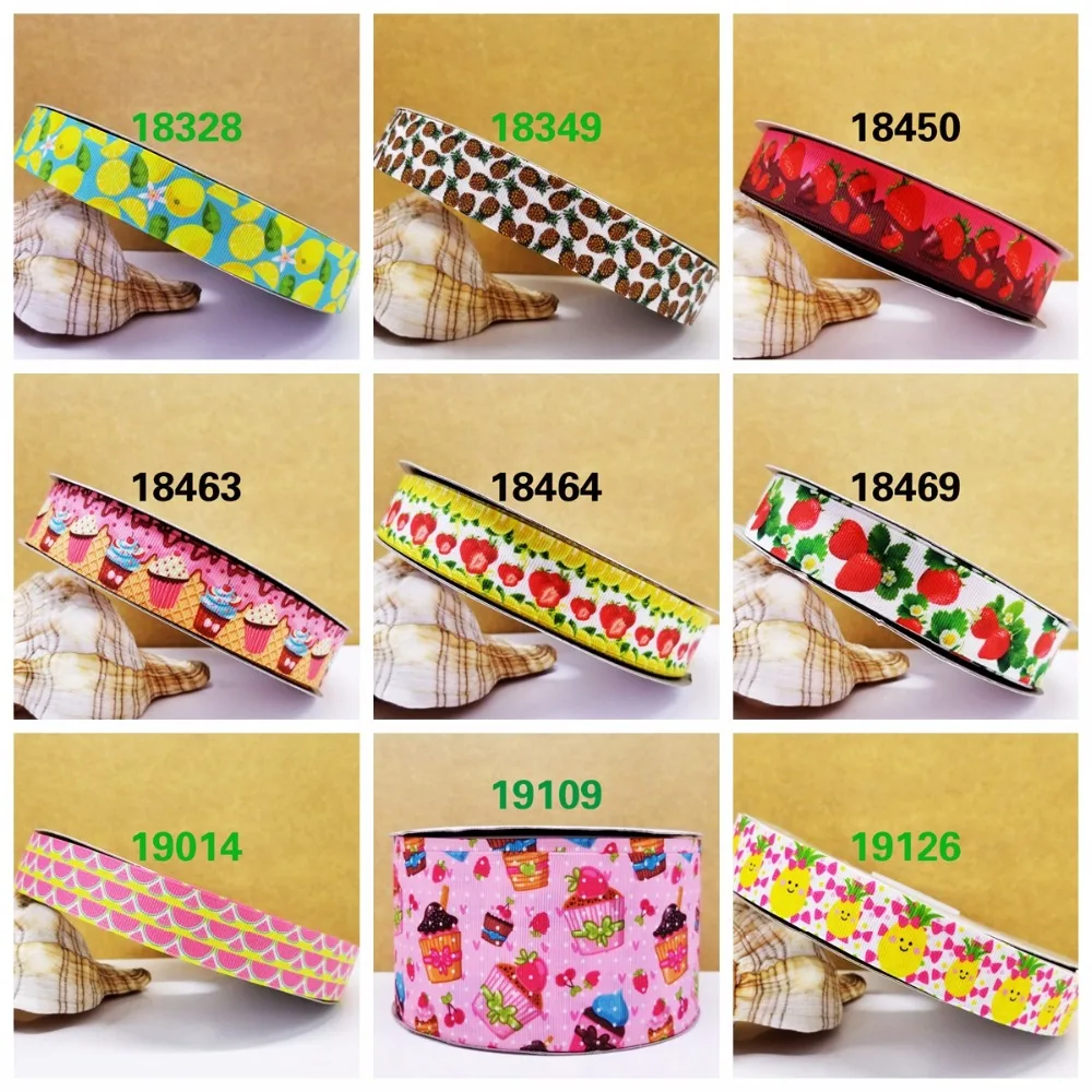 Free shipping 50 yard cartoon printed grosgrain ribbon 19126 | Дом и сад