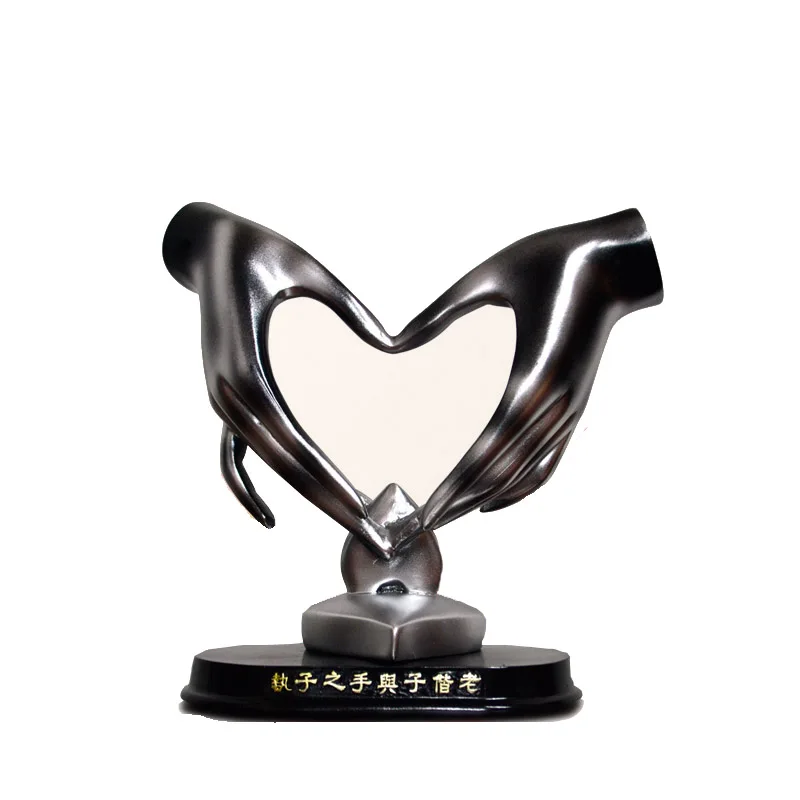 

Hand Heart-Shaped Figurines Art Sculpture Handicrafts Resin Art&Craft Home Decoration Accessories Birthday Gift R799