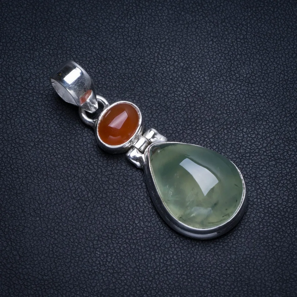 Уникальная серебряная подвеска ручной работы в виде натурального шрена и