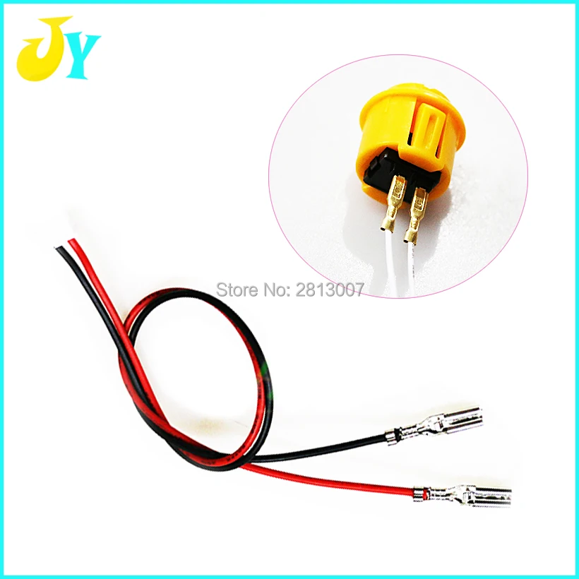 

20pcs SANWA Arcade push button wiring 20cm 2pin cable 2.8 size Crimp Terminal Connect the USB controller DIY parts