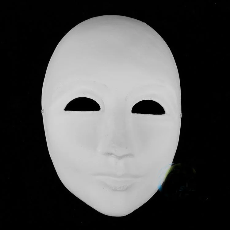 10 шт. ручные картины DIY Простые Белые Вечерние Маски для лица утолщенные бумажные