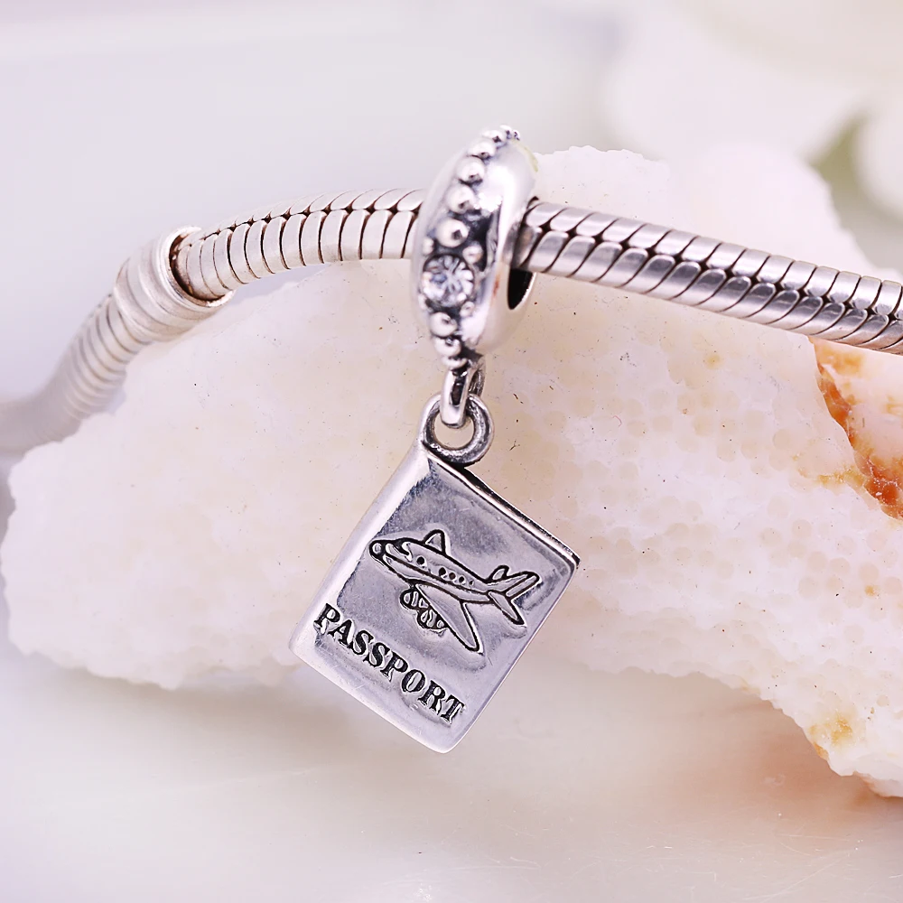 Оригинальный кулон из стерлингового серебра 925 пробы паспортный блок подвески