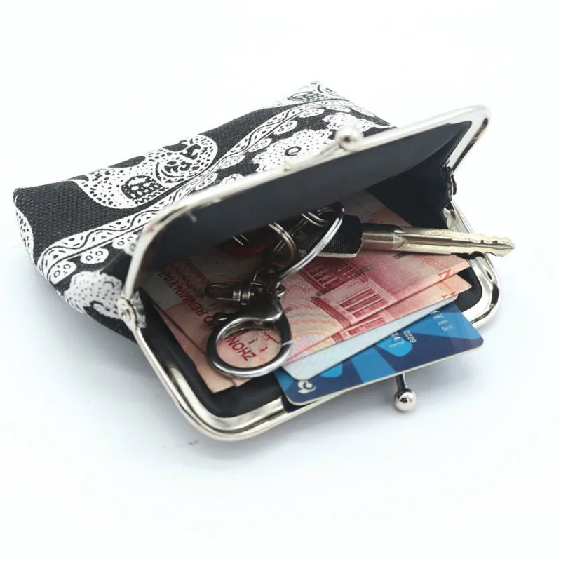 Folk-custom Coin Purse New Women Retro Small Wallet Lady Vintage Flower Clutch Bag Good Floral Gift Bags Retro
