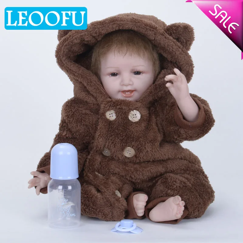 LEOOFU 55cm 22 inch bebe reborn doll body model baby girls boys toy high quality toys shop resin anime christmas gift | Игрушки и хобби
