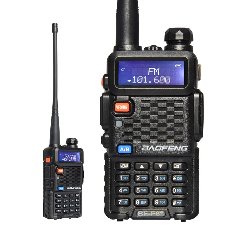 Baofeng F8 + два пути Walkie Talkie BF-F8 УКВ Портативный Dual Band CB радио FM трансивер бесплатная