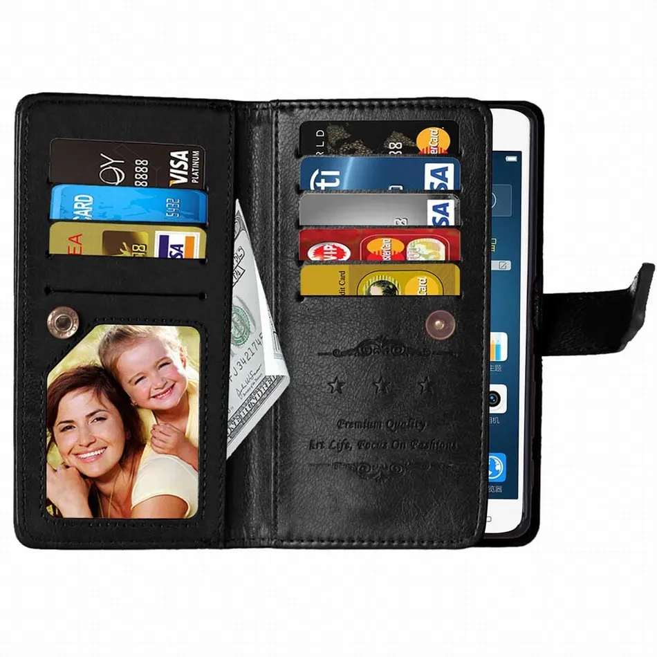 DEEVOLPO 9 и кармашком для карточек кожаный чехол-портмоне для samsung A810 A710 A720 A5 A3 S8 C9 Pro Note 8 5 4 3 i9082 Чехлы DP08H