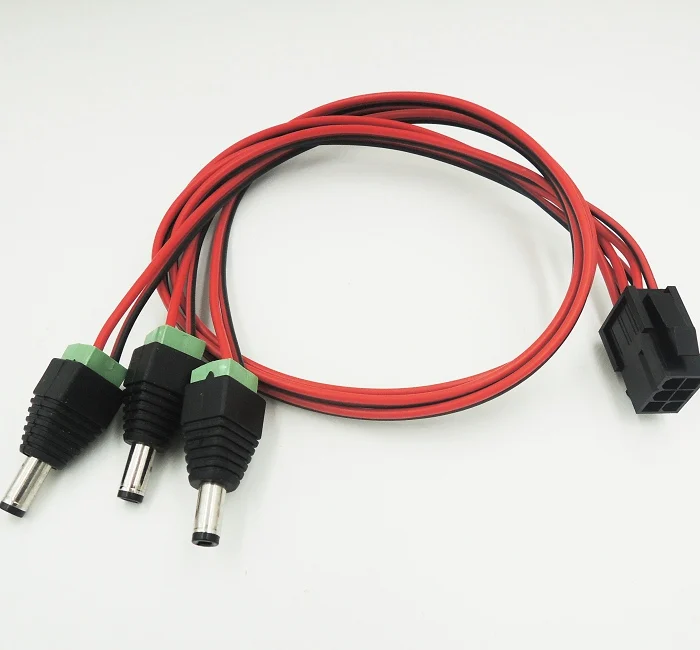 2 шт./лот Бесплатная доставка ПК DIY PCI E 6 контактный разъем питания 12 В постоянного