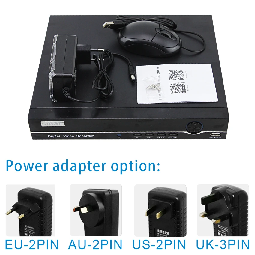 Smar 2HDD 25CH 5MP 32CH 1080 P 8CH 4 K CCTV H.264/H.265 NVR DVR сетевой видеорегистратор с протоколом ONVIF для