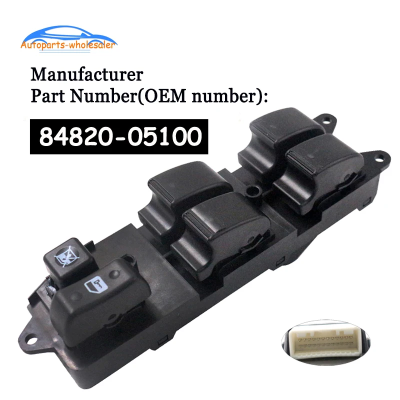 

Car 84820-05100 8482005100 84802-05210 For Toyota Avensis Power Window Control Switch