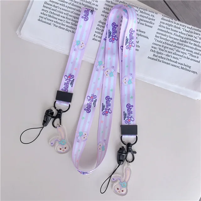 Duffy Bear Crayon Shinchan Flowers Pattern For Camera Mobile Phone Lanyard Neck/Wrist Strap Keys Chain
