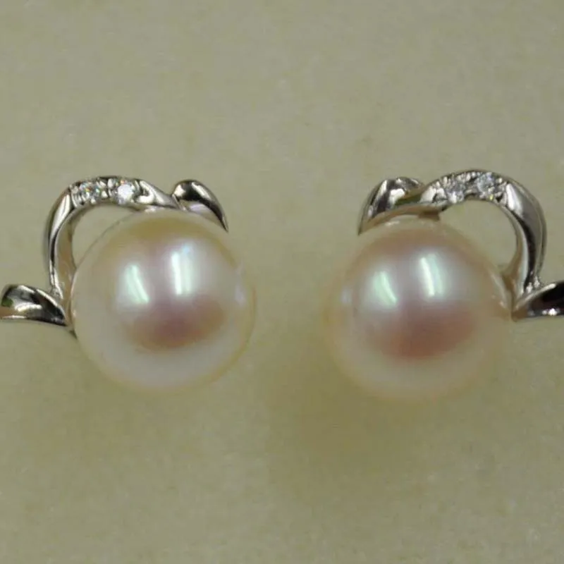 

AAA 8mm freshwater Pearl Sterling Earring Studs