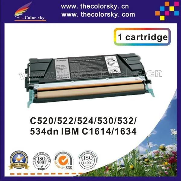 (CS-LC520) печать наверх премиум картридж для Lexmark C 520 522 524 530 532 534dn IBM 1614 1634 00C5220MS 00C5220Y 4