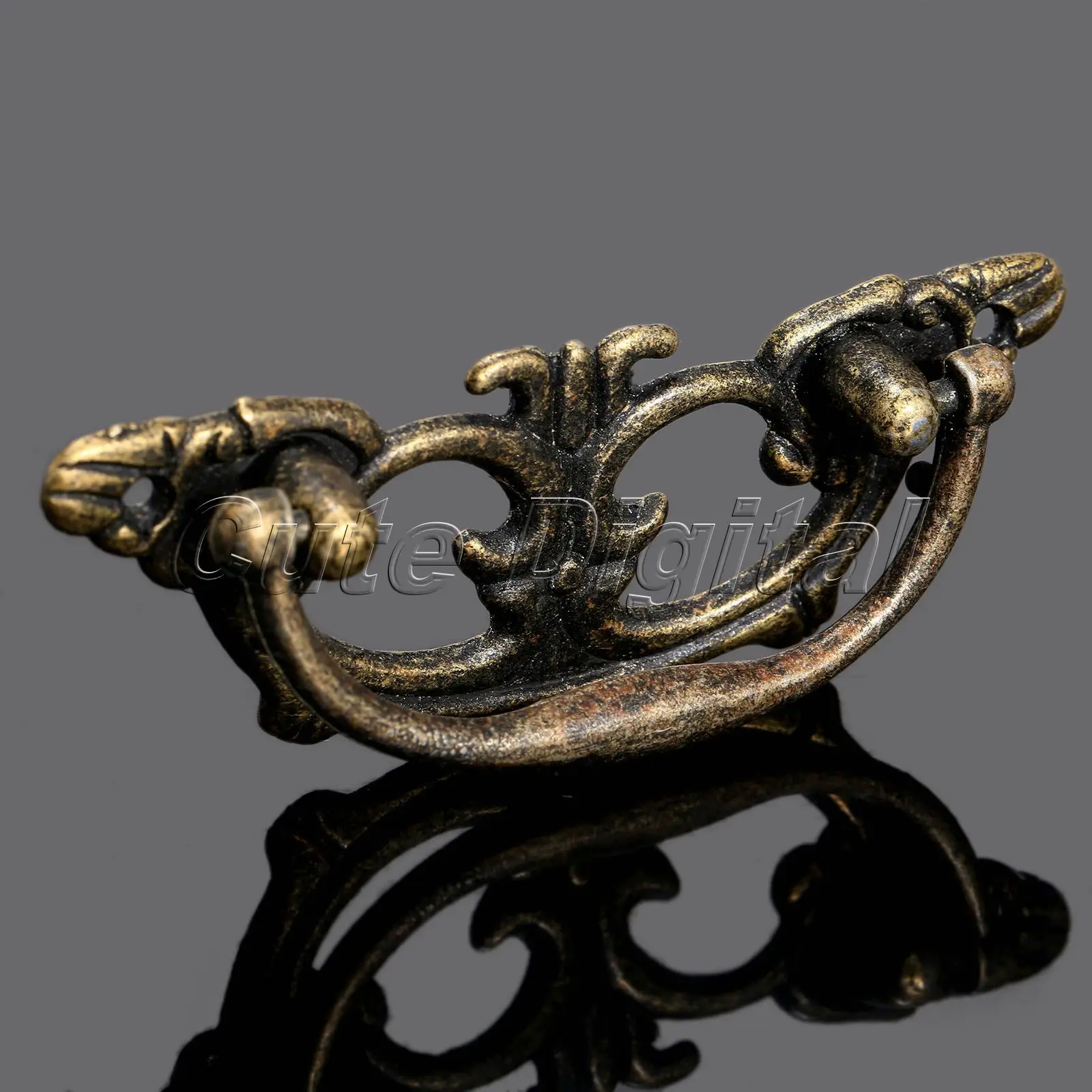 2 шт. античные медные мебельные ручки Кухня Шкаф Дверь шкафа чашка с выдвижными