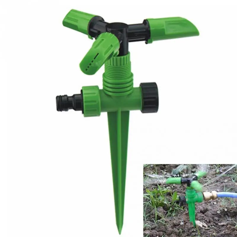 Полива сада экономии воды 360 градусов Поворот газон опрыскиватель 3 рычаг сад