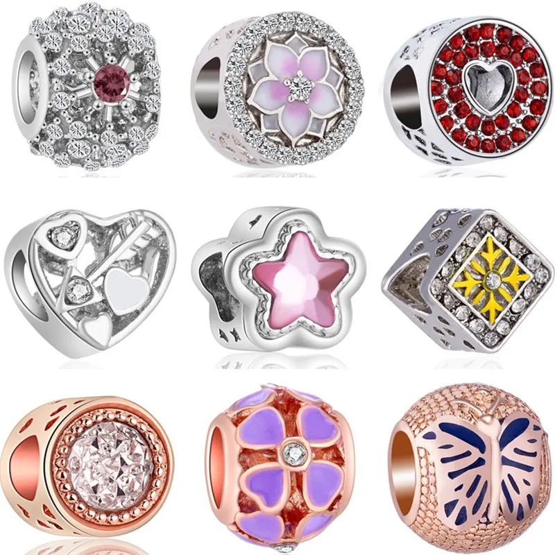 Красочные DIY бусины для обуви медведь бант Сова Бабочка Сплав Бусины амулеты