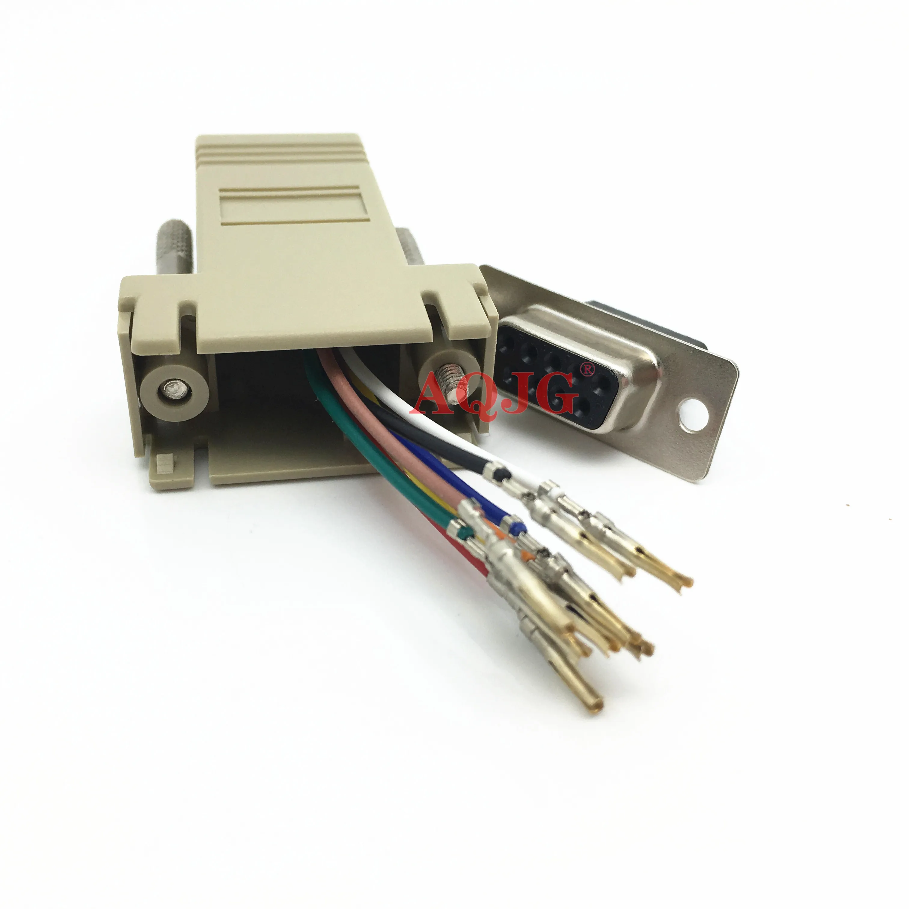DB9 гнездо к RJ45 разъем адаптера rs232 Модульный cab 9as fdte rj45 db9 для