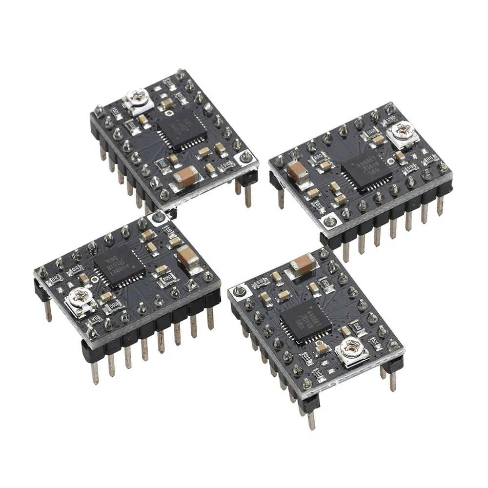 LERDGE A4988 шаговый двигатель модуль драйвера с новым алюминиевым радиатором 3D-принтер части для reprap 4 шт. или 5 шт