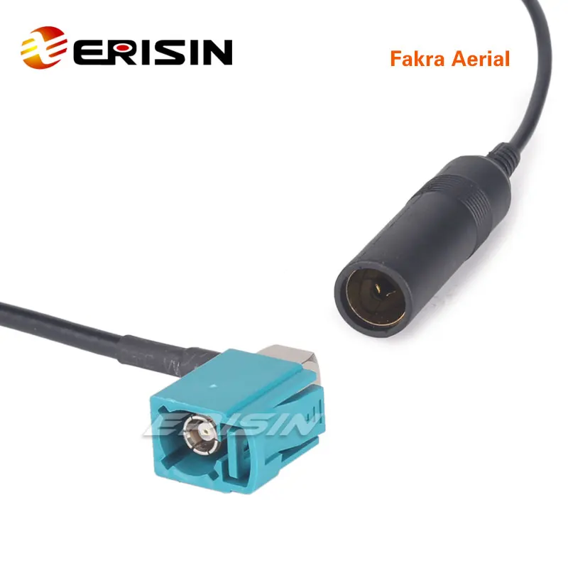 Автомобильный адаптер Erisin ES042 Woman Fakra to Female DIN для BMW/AUDI/FORD/MERCEDES/OPEL/VW|Приемник и