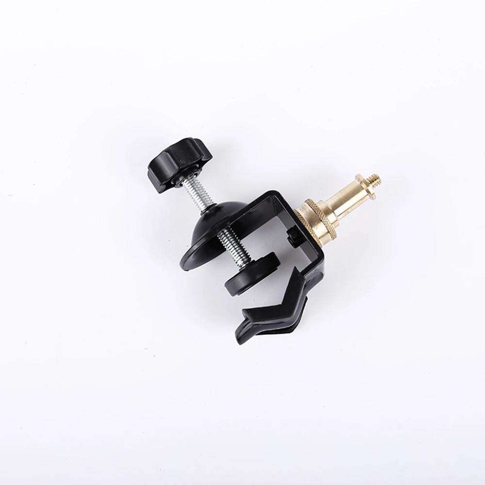 

CY hot sale copper head 1 pcs Heavy Duty C Clip U Clamp Type Photo Studio Light With Stand 1/4" Screw For camera Studio Flash