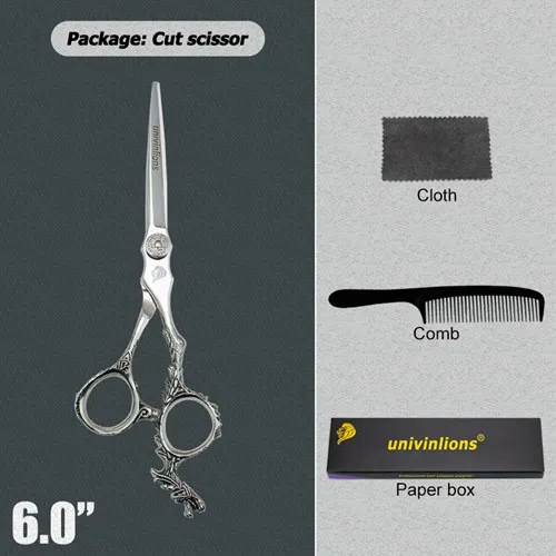 silver tail cutting 5,5/6,0 Парикмахерские ножницы из японской стали, парикмахерские ножницы, ножницы для резки, Парикмахерские филировочные ножницы, набор салонных инструментов для стрижки волос - Цвет: silver tail cutting