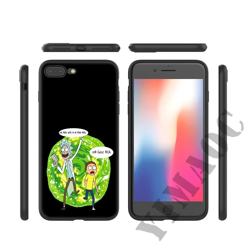 Мягкий силиконовый чехол YIMAOC Rick And Morty для iPhone 11 Pro Xr Xs Max X или 10 8 7 6 6S Plus 5 5S SE |