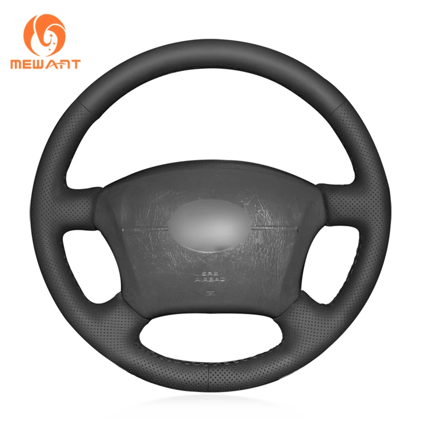 MEWANT черный чехол на руль из искусственной кожи для Toyota Land Cruiser Prado 120 2004 2009 1995 2007