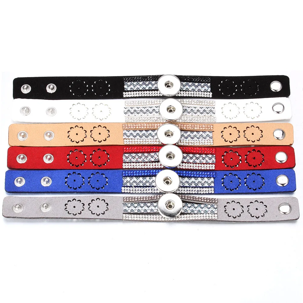 10 шт./лот новые бархатные кожаные браслеты с цветами и стразами ювелирное изделие