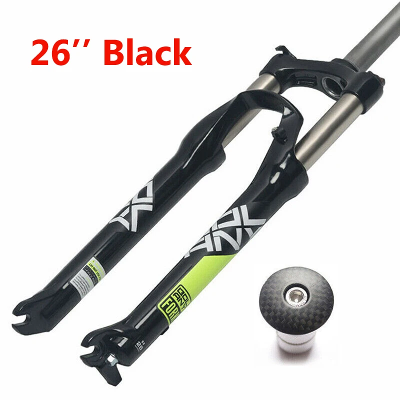 26-Black-Expander Подвесные вилки для велосипеда 26/27. 5/29 er MTB алюминиевые механические вилки для велосипеда 100 мм устойчивость воздуха/Амортизация масла велосипедные вилки - Цвет: 26-Black-Expander