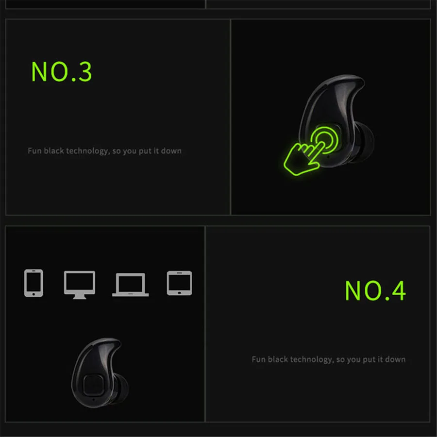 Мини беспроводные Bluetooth наушники стерео гарнитура с микрофоном в S530 Fone