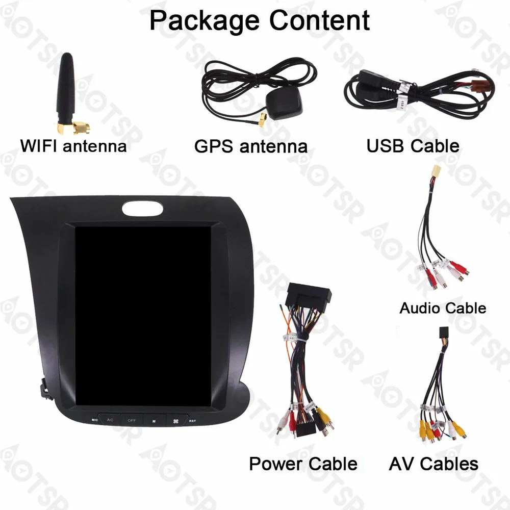 Aotsr Android 7 1 GPS навигация автомобильный DVD плеер Tesla стиль для KIA Cerato/K3/Forte 2013 2017