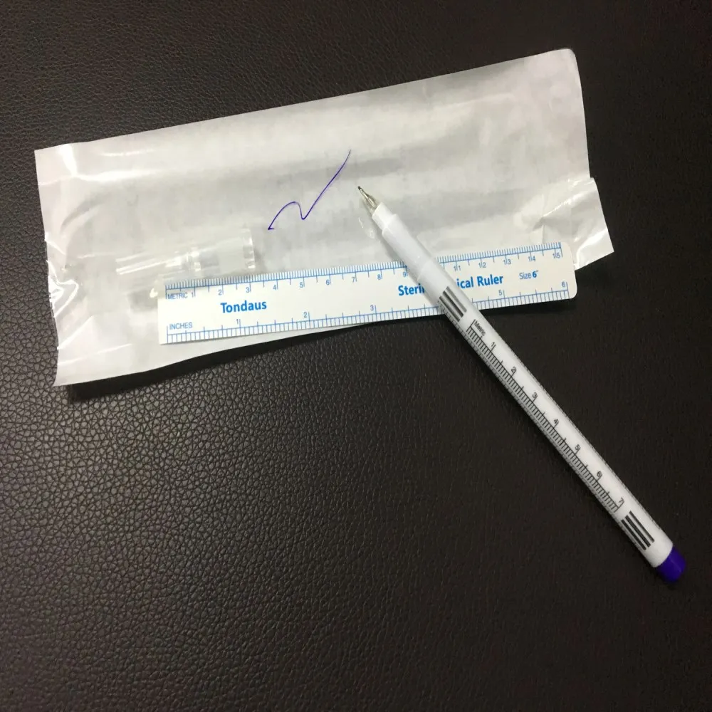 Аксессуары для татуировок 1 шт. маркер кожи с линейкой инструмент набросков