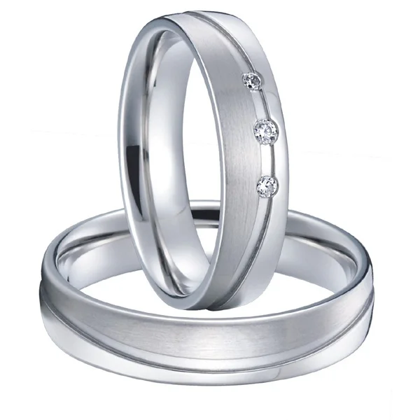 Классические ювелирные изделия из титановой стали для мужчин и женщин|rings with pink