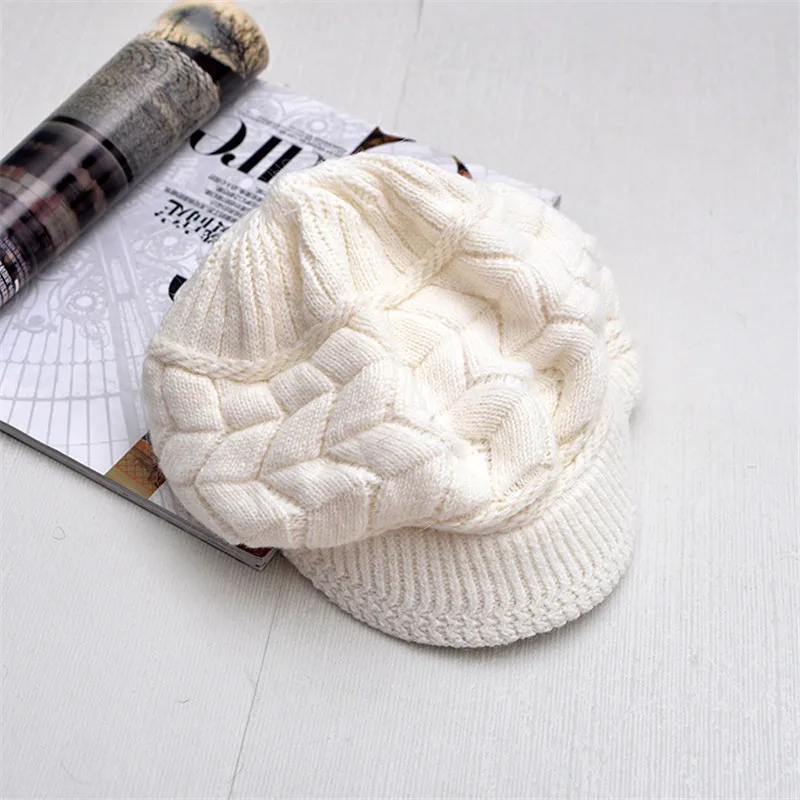 Новая зимняя женская шапка 100% натуральная теплая шерстяная вязаная Осенняя