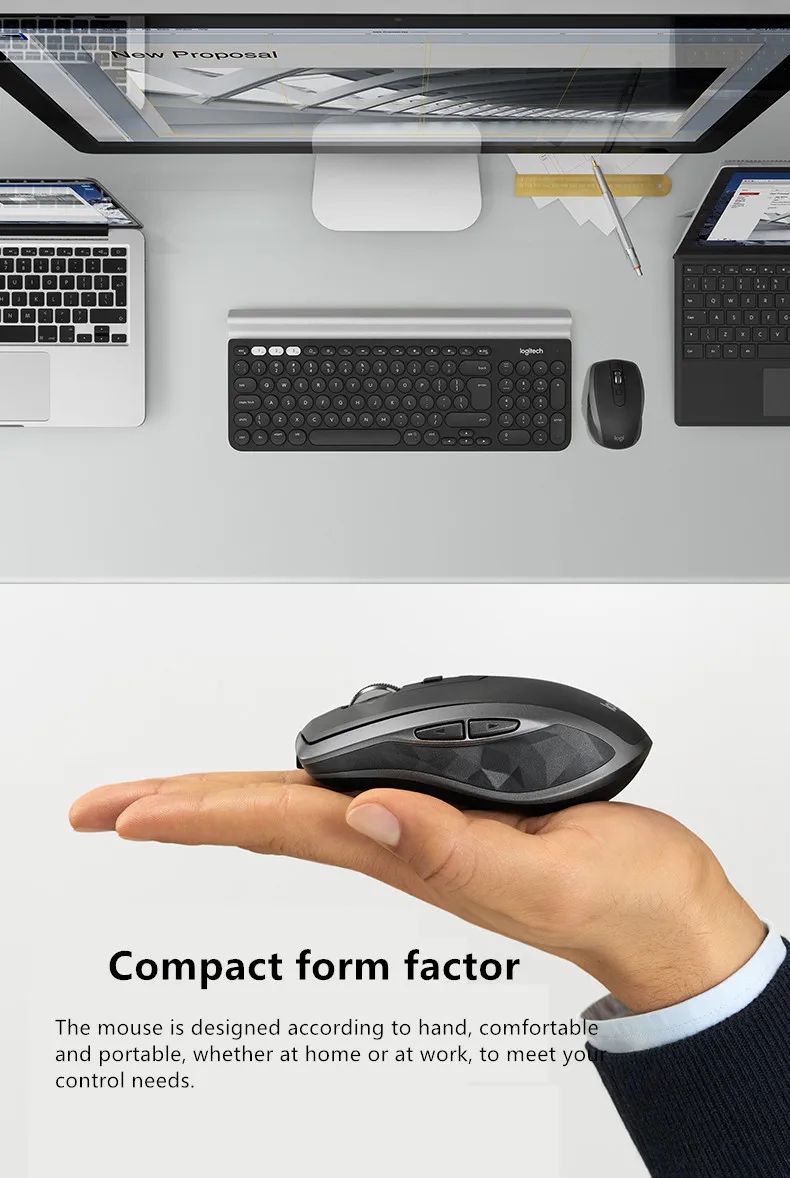 Беспроводная мобильная мышь logitech MX Anywhere 2