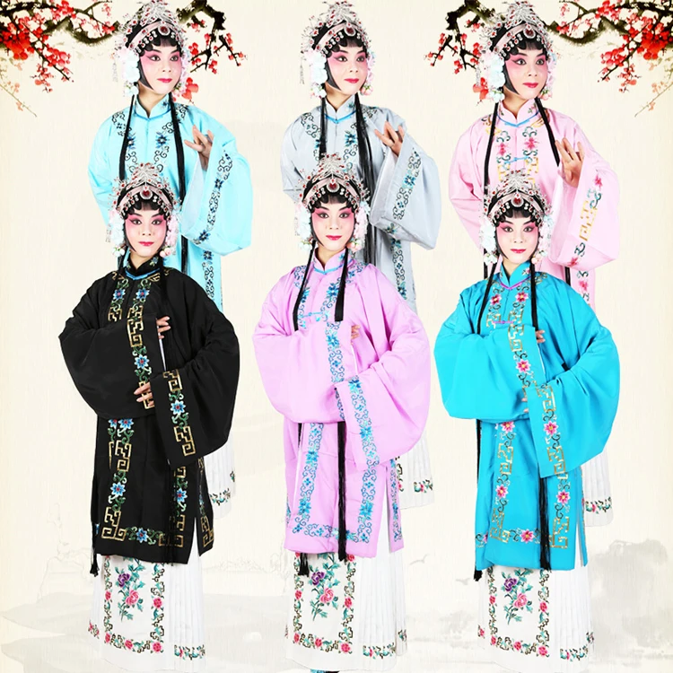 

Peking Opera lace tresses women's costumes operas flower Lady girls Outfit Chinese Traditional Beijing Opera Dramaturgic Costume