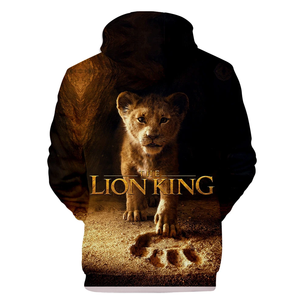 Новинка, толстовка с 3D капюшоном в стиле фильма «glory kingdom King», «Король Лев», Simba, Мужская/Женская повседневная одежда с капюшоном в стиле хип-хоп Харадзюку