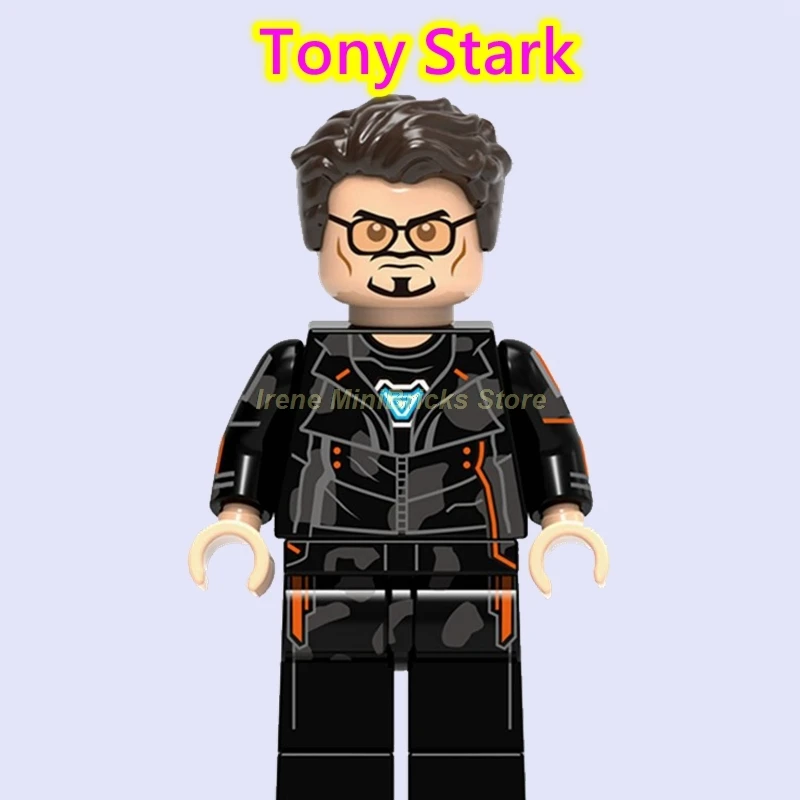 Tony Stark Мстители эндгейм перец Поттс спасатель Марк ЖЕЛЕЗНЫЙ ЧЕЛОВЕК Марк 85 Тони Старк Железный человек строительные блоки кирпичи Marvel игрушки для детей - Цвет: Tony Stark