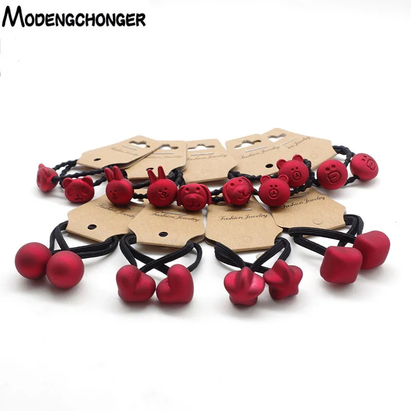 2 шт. Детские резинки для волос с рисунком|Аксессуары девочек| |