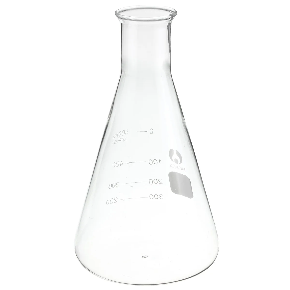 Стеклянная колба Erlenmeyer 500 мл групповые соединения лабораторные треугольные