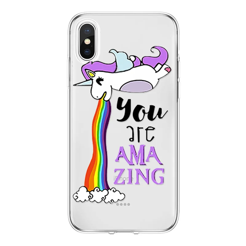 djstu Чехол с единорогом для iPhone 11 Pro XS Max XR 5 SE 6 S 7 8 Plus X для Xiao mi Red mi S2 7A K20 Note 5 6 7 8 Pro mi A3 9 SE 9T TPU чехол - Цвет: djstu