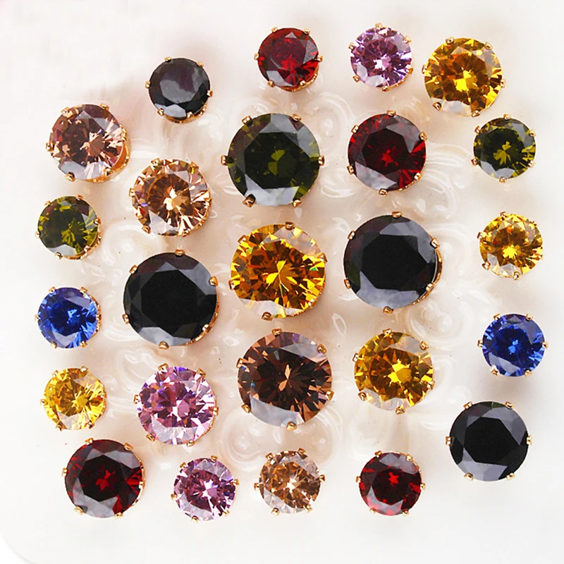 Прозрачный кристалл AAA Кристалл Кубический Цирконий камень коготь циркон Стразы