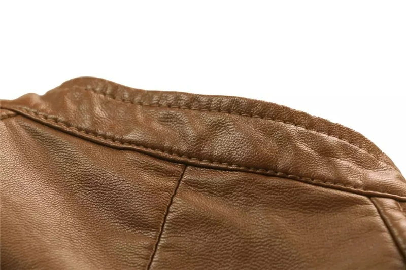 Autumn Winter Women Faux Leather Jackets and Coats Lady Pu Motorcycle Brown Zipper Coat Streetwear Biker Outerwear