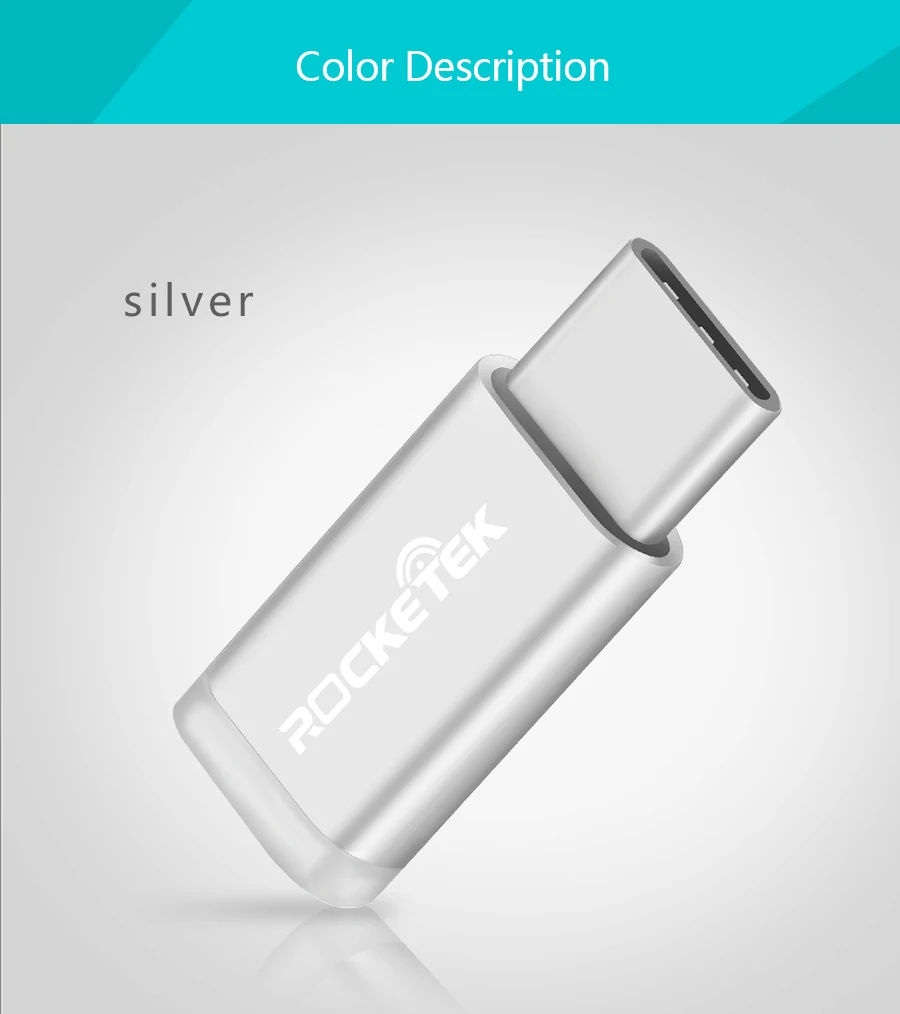 Rocketek Micro USB-type c OTG адаптер алюминиевый телефон тип-c аксессуары мужской разъем для Xiaomi Oneplus LG Nexus 5X6