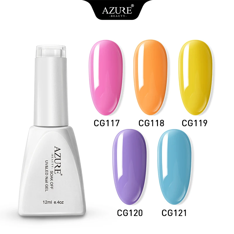 Гель лак для ногтей Azure Beauty 5 шт./лот УФ светодиодный долговечный гель|Гель ногтей|