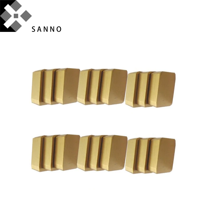 30PCS XC161008 coating of titanium milling inserts black / yellow 82 degree cnc carbide mills | Инструменты
