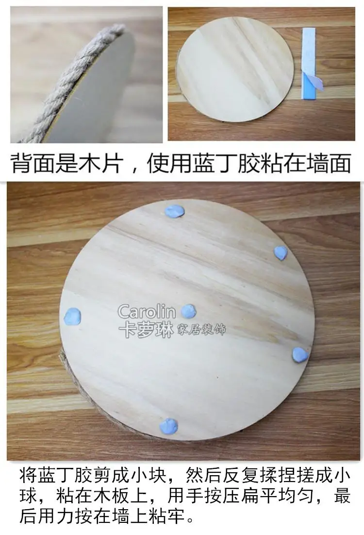 Бытовая настенная веревка для сухих цветов в Юго Восточной Азии пеньковая ретро