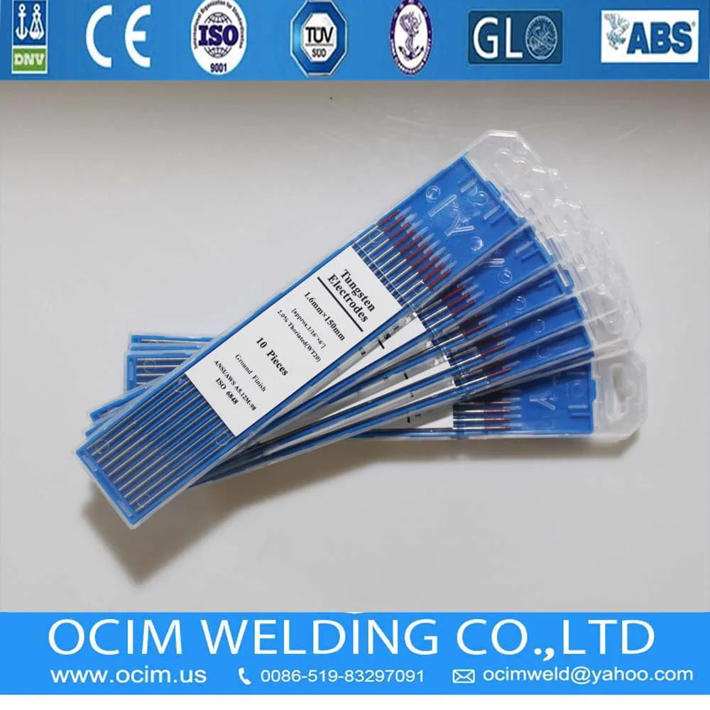 10 шт. вольфрамовый электрод WT20 1 6*150 мм красный для сварки Tig|electrode placement for tens